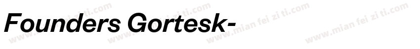 Founders Gortesk字体转换